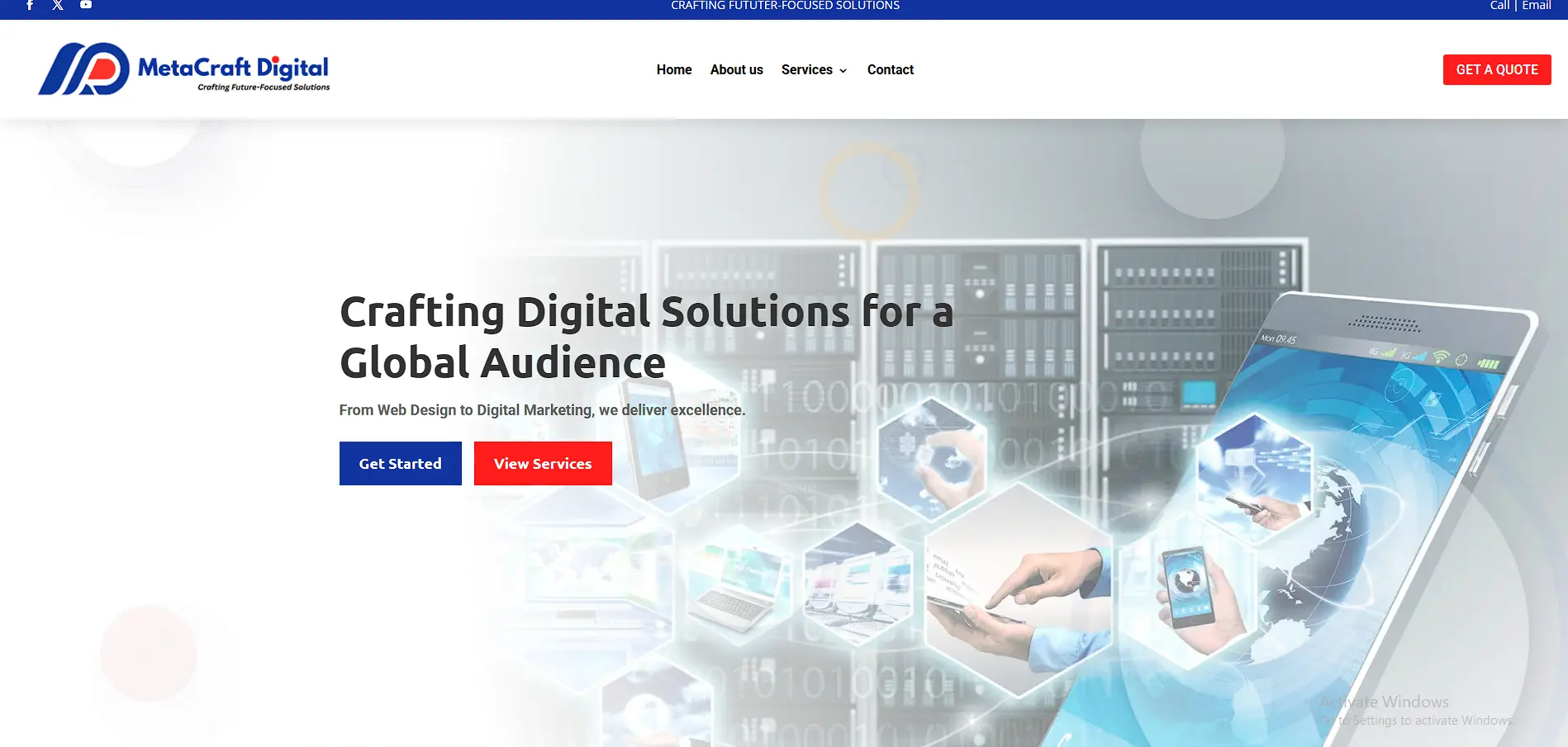 MetaCraft Digital – Creative Digital Agency Website
