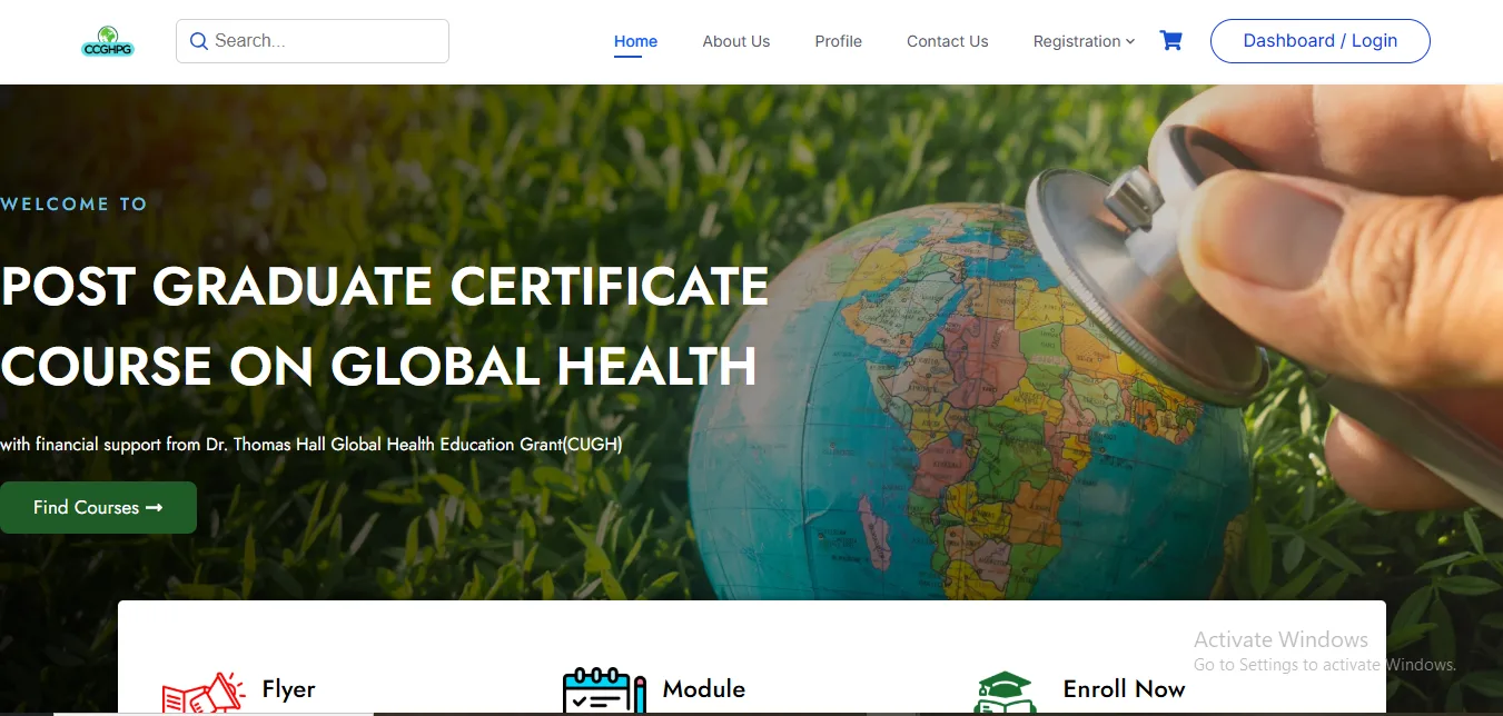 CCGHPG – Global Health Learning Management Platform
